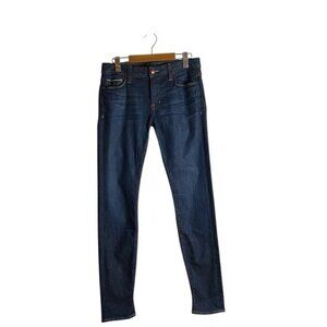 Fidelity Women's Medium Indigo Mila Cuff Mid Rise Skinny Denim Jean